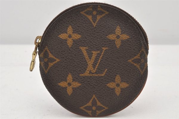 Authentic Louis Vuitton Monogram Porte Monnaie Rond Coin Purse M61926 LV 7401K Discount