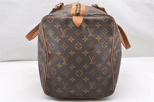 Authentic Louis Vuitton Monogram Sac Souple 45 Hand Boston Bag M41624 LV 4104K For Sale