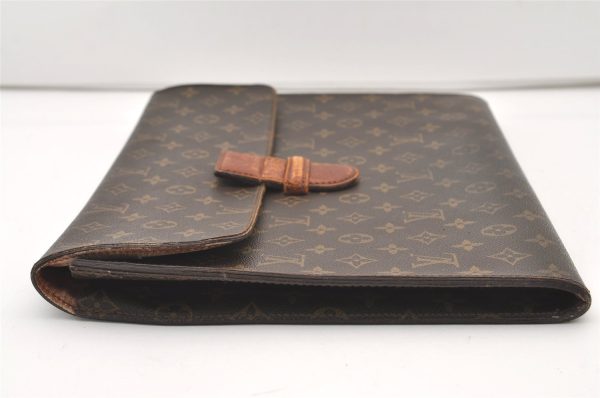 Authentic Louis Vuitton Monogram Poche Ministre Document Case M53445 LV 2596J Sale