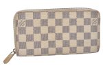 Authentic Louis Vuitton Damier Azur Zippy Wallet Long Purse N60019 LV 6196K For Cheap