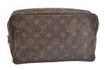 Auth Louis Vuitton Monogram Trousse Toilette 28 Clutch Hand Bag Old Model 4236K Discount