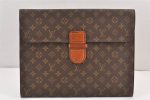 Authentic Louis Vuitton Monogram Poche Ministre Document Case Old Model LV 2060K Online