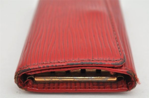 Authentic Louis Vuitton Epi Multicles 4 Key Case Red M63827 LV 1690K Cheap