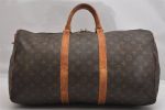 Authentic Louis Vuitton Monogram Keepall 50 Travel Boston Bag Old Model LV 1732K Fashion