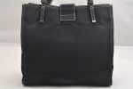 Authentic FENDI Vintage Canvas Leather Shoulder Tote Bag Purse Navy Blue 1754K For Discount