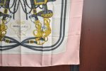 Authentic HERMES Carre 90 Scarf  BRIDES de GALA par  Silk Pink K8633 Fashion