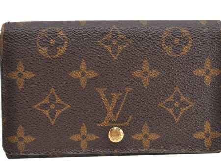 Auth Louis Vuitton Monogram Porte Monnaie Billets Tresor Wallet M61730 LV 1500K Online Sale