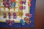 Authentic HERMES Carre 90 Scarf  LES RUBANS DU CHEVAL  Silk Blue K8441 Online Sale