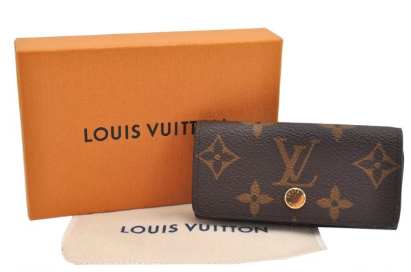 Auth Louis Vuitton Monogram Multicles 4 Four Hooks Key Case M62631 Box 2095K Online Hot Sale