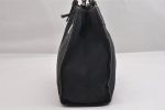 Authentic FENDI Vintage Canvas Leather Shoulder Tote Bag Purse Navy Blue 1754K For Discount