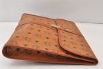 Authentic MCM Vintage Visetos Leather Documents Case Clutch Bag Brown 1337K For Discount