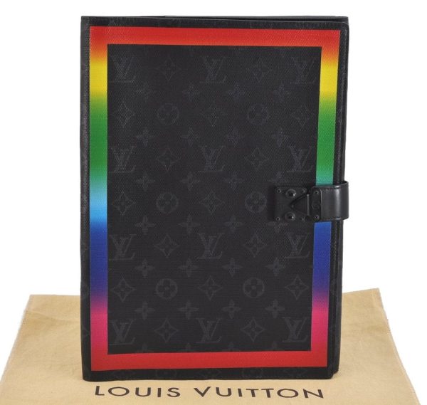 Louis Vuitton Monogram Eclipse Porte Documents Frank GM Documents Case LV 1738K For Discount