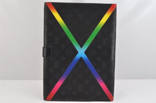 Louis Vuitton Monogram Eclipse Porte Documents Frank GM Documents Case LV 1738K For Discount