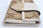 Auth GUCCI Heart 6 Hooks Key Case Holder GG Canvas Leather 203551 Brown 1481K on Sale