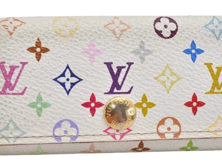 Auth Louis Vuitton Monogram Multicolor Multicles 4 Key Case M60043 White 1689K Online Hot Sale