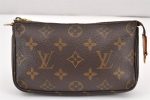 Authentic Louis Vuitton Monogram Pouch For Bucket PM LV 1793K Hot on Sale