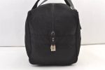 Authentic PRADA Vintage Nylon Leather Boston Hand Bag Black 1390K For Discount