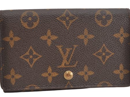 Auth Louis Vuitton Monogram Porte Monnaie Billets Tresor Wallet M61730 LV 1501K For Cheap