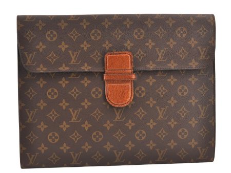 Authentic Louis Vuitton Monogram Poche Ministre Document Case Old Model LV 2060K Online