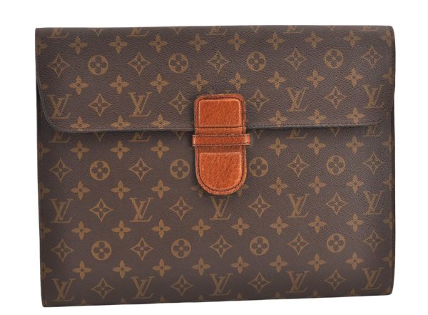 Authentic Louis Vuitton Monogram Poche Ministre Document Case Old Model LV 2060K Online