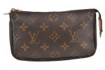 Authentic Louis Vuitton Monogram Pouch For Bucket PM LV 1793K Hot on Sale