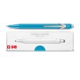 Caran D  Ache 849 Popline Metallic Ball Pen, Metallic Turquoise Online Sale