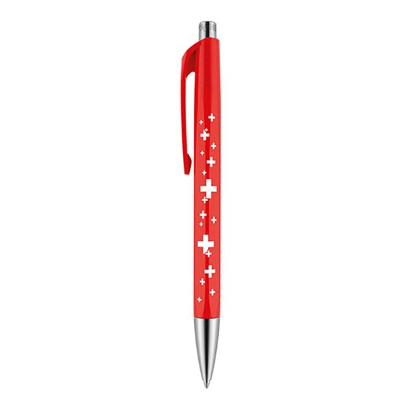 Caran D  Ache Infinite Super Hero Ball Pen, Red Supply