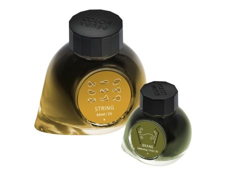 Colorverse Multiverse String & Brane Ink Bottle, Yellow (65ml) + Glistening Green (15ml) For Sale