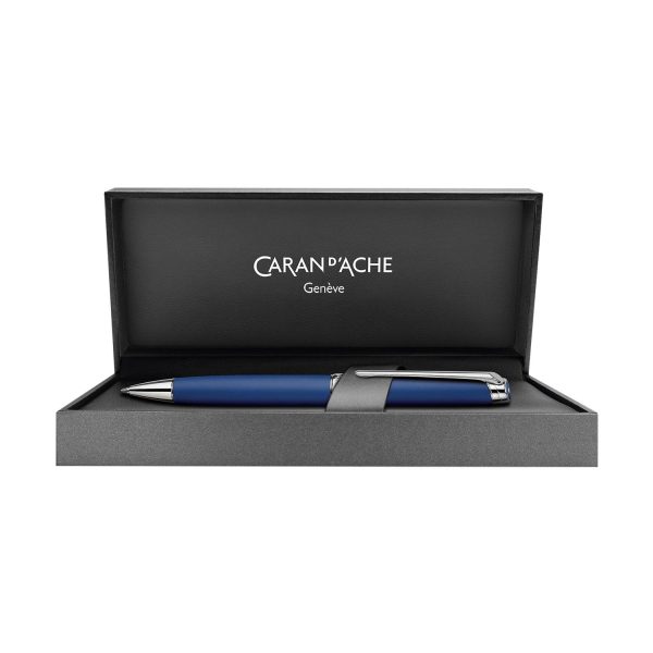 Caran d Ache Leman Ball Pen - Matte Night Blue Fashion