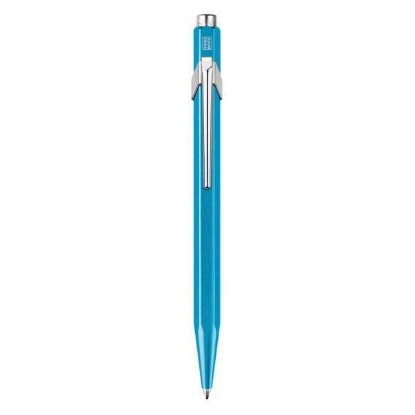 Caran D  Ache 849 Popline Metallic Ball Pen, Metallic Turquoise Online Sale