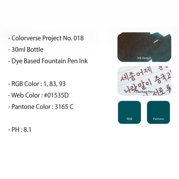 Colorverse Project Kingdom Series Ink Bottle, Nalasmalssami (Green) - 30ml Online Sale