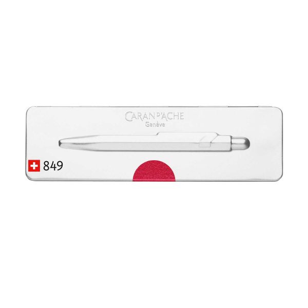 Caran D  Ache 849 Popline Metallic Ball Pen, Metallic Red Sale