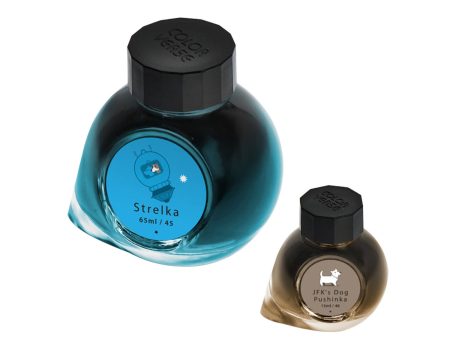 Colorverse Trailblazer in Space Strelka & JFK s Dog Pushinka Ink Bottle, Blue (65ml) + Brown (15ml) Discount