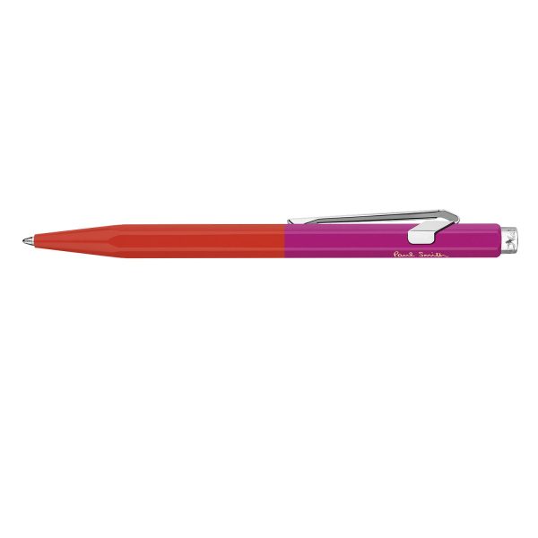 Caran d Ache 849 Paul Smith Ball Pen - Warm Red & Melrose Pink (Limited Edition) on Sale