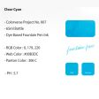 Colorverse Project Series Clear Cyan Ink Bottle - 65ml Online Hot Sale