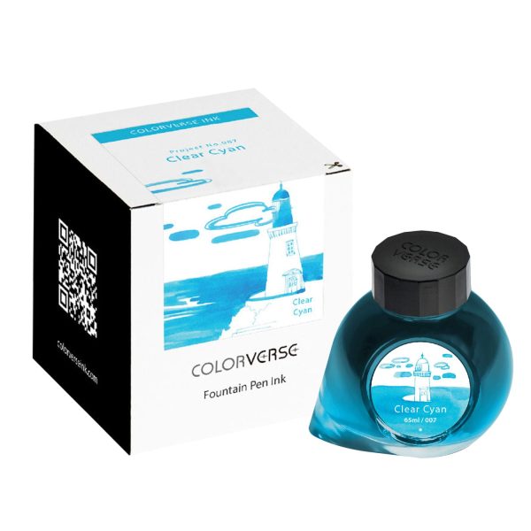 Colorverse Project Series Clear Cyan Ink Bottle - 65ml Online Hot Sale