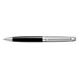 Caran D  Ache Leman Thick Ball Pen, Black   Chrome Trim Online now