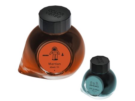 Colorverse Red Planet Martian & Life on Mars Ink Bottle, Orange (65ml) + Gray (15ml) For Discount