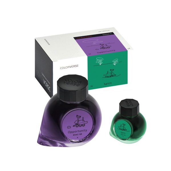 Colorverse Red Planet Opportunity & Spirit Ink Bottle, Purple (65ml) + Green (15ml) Online Hot Sale