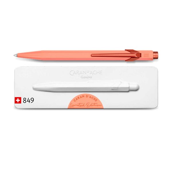 Caran d Ache 849 Claim Your Style Ball Pen - Tangerine (Limited Edition) Online now