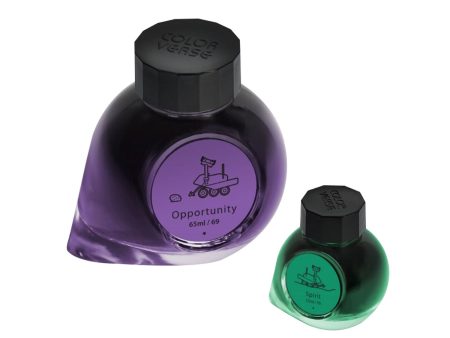 Colorverse Red Planet Opportunity & Spirit Ink Bottle, Purple (65ml) + Green (15ml) Online Hot Sale