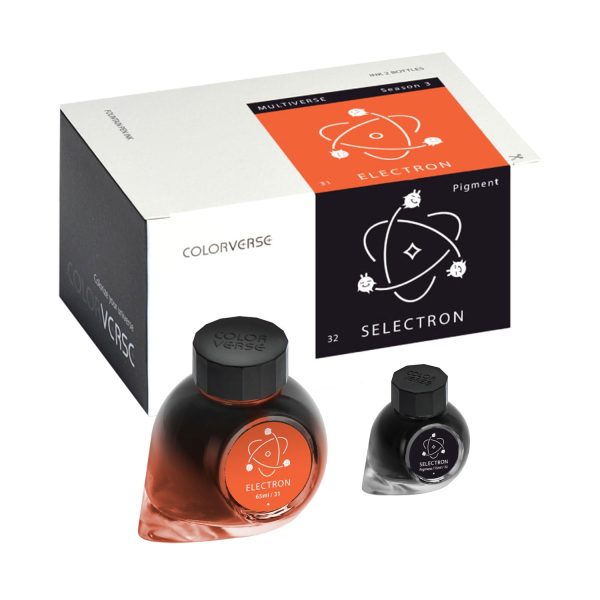 Colorverse Multiverse Electron & Selectron Ink Bottle, Orange (65ml) + Pigment Black (15ml) Sale