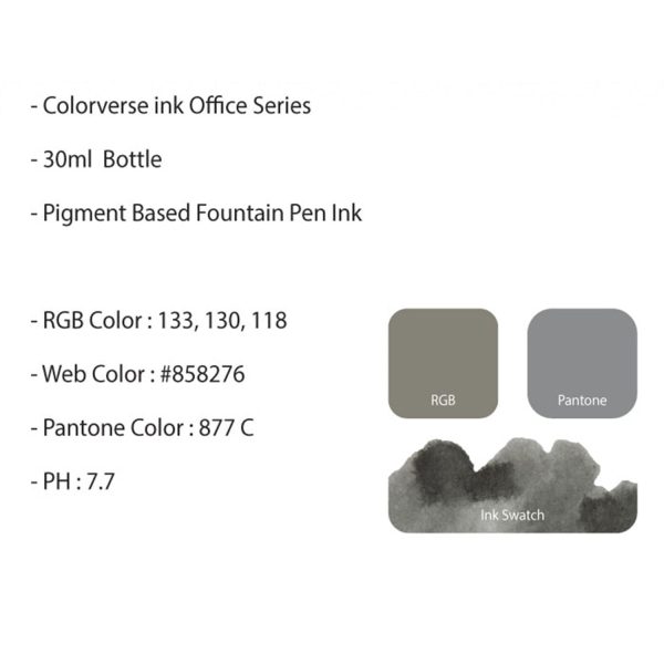 Colorverse Office Series Ink Bottle, Permanent Photo Black - 30ml Hot on Sale