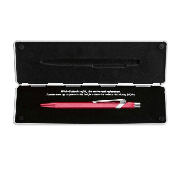 Caran D  Ache 849 Popline Metallic Ball Pen, Metallic Red Sale