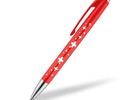 Caran D  Ache Infinite Super Hero Ball Pen, Red Supply