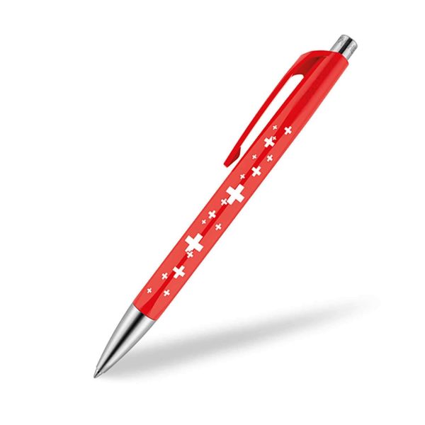 Caran D  Ache Infinite Super Hero Ball Pen, Red Supply